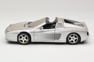 Ferrari 512TR Targa Stříbrný Mira 1:18 6175 Kov – obrázek 4 z 8