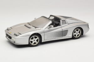 Ferrari 512TR Targa Stříbrný Mira 1:18 6175 Kov