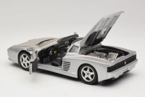Ferrari 512TR Targa Stříbrný Mira 1:18 6175 Kov – obrázek 5 z 8