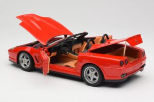 Ferrari 550 Barchetta Rosso Corsa Hot Wheels 1:18 74299294419 Kov – obrázek 5 z 8
