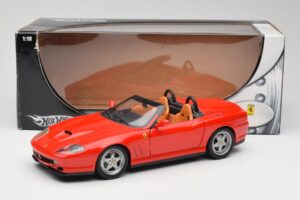 Ferrari 550 Barchetta Rosso Corsa Hot Wheels 1:18 74299294419 Kov – obrázek 8 z 8