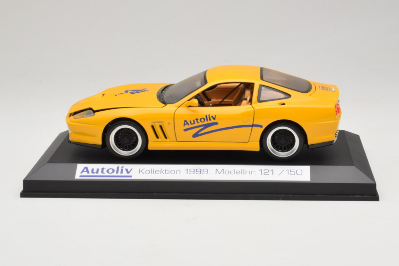 Ferrari 550 Maranello Autoliv Žlutý Limitovaná Edice Exclusive Cars 1:18 EC002 Kov