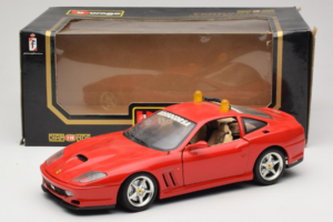 Ferrari 550 Maranello Safety Car Rosso Corsa Bburago 1:18 3064-P1 Kov – obrázek 8 z 8