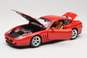 Ferrari 575M Maranello Červený Hot Wheels 1:18 54937 Kov – obrázek 2 z 8