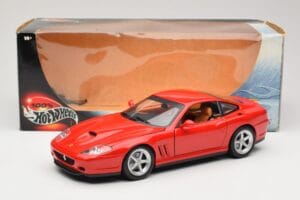 Ferrari 575M Maranello Červený Hot Wheels 1:18 54937 Kov – obrázek 8 z 8