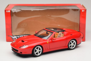 Ferrari 575M Superamerica Červený Hot Wheels 1:18 J2858 Kov – obrázek 8 z 8