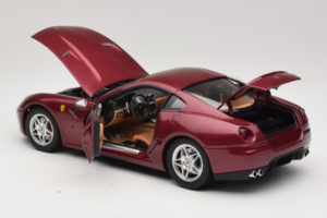 Ferrari 599 GTB Fiorano Tmavě Červený Hot Wheels 1:18 M1200 Kov – obrázek 5 z 8