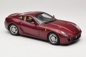 Ferrari 599 GTB Fiorano Tmavě Červený Hot Wheels 1:18 M1200 Kov – obrázek 6 z 8