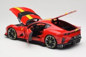 Ferrari 812 Competizione Rosso Corsa Se Žlutými Pruhy Bburago 1:18 18-16915 Kov – obrázek 5 z 8
