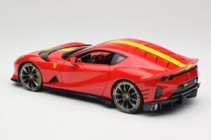 Ferrari 812 Competizione Rosso Corsa Se Žlutými Pruhy Bburago 1:18 18-16915 Kov – obrázek 7 z 8