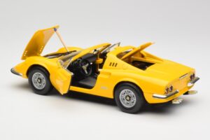 Ferrari Dino 246 GTS Žlutý Hot Wheels 1:18 23920 Kov – obrázek 5 z 8