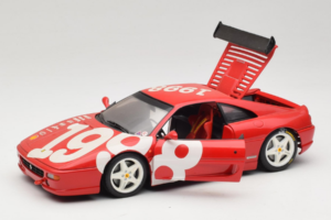 Ferrari F355 Berlinetta Červený s bílými koly UT Models 1:18 180074020-P2 Kov – obrázek 2 z 8