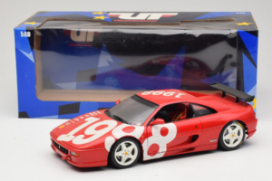 Ferrari F355 Berlinetta Červený s bílými koly UT Models 1:18 180074020-P2 Kov – obrázek 8 z 8