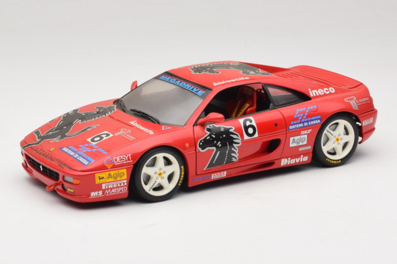 Ferrari F355 Berlinetta Diavia #6 Červený UT Models 1:18 180074020-P3 Kov