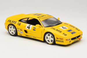 Ferrari F355 Coupe Films 18 #4 Reoloffs / Ansembourg Žlutý UT Models 1:18 180074021-Y1 Kov – obrázek 6 z 8