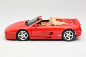 Ferrari F355 Spider Červený Hot Wheels 1:18 25733 Kov – obrázek 4 z 8