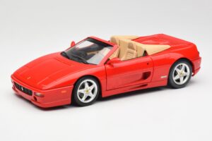 Ferrari F355 Spider Červený Hot Wheels 1:18 25733 Kov