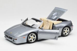 Ferrari F355 Spider Stříbrný Hot Wheels 1:18 23907-M1 Kov – obrázek 2 z 8
