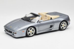 Ferrari F355 Spider Stříbrný Hot Wheels 1:18 23907-M1 Kov