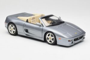 Ferrari F355 Spider Stříbrný Hot Wheels 1:18 23907-M1 Kov – obrázek 6 z 8