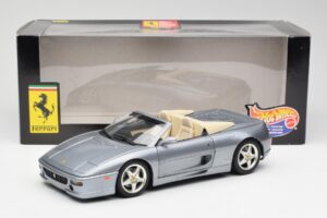 Ferrari F355 Spider Stříbrný Hot Wheels 1:18 23907-M1 Kov – obrázek 8 z 8