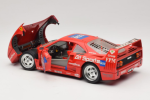 Ferrari F40 #40 J-P. Jabouille / O. Grouillard Art Sports 1987 Bburago 1:18 3332-A1 Kov – obrázek 5 z 8