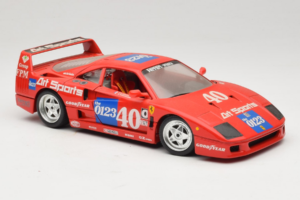 Ferrari F40 #40 J-P. Jabouille / O. Grouillard Art Sports 1987 Bburago 1:18 3332-A1 Kov – obrázek 6 z 8