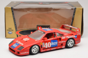 Ferrari F40 #40 J-P. Jabouille / O. Grouillard Art Sports 1987 Bburago 1:18 3332-A1 Kov – obrázek 8 z 8