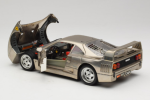 Ferrari F40 Dark Chrome Silver Kroymans Limitovaná Edice Bburago 1:18 3032-C2 Kov – obrázek 5 z 8