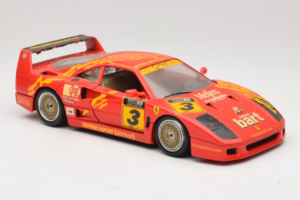 Ferrari F40 Evoluzione #3 Brummel Červený 1987 Bburago 1:18 3022-P2 Kov – obrázek 6 z 8