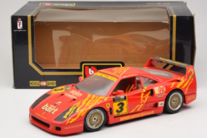 Ferrari F40 Evoluzione #3 Brummel Červený 1987 Bburago 1:18 3022-P2 Kov – obrázek 8 z 8