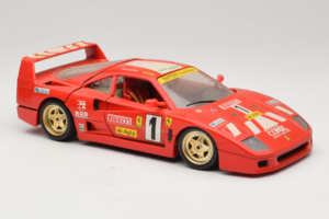 Ferrari F40 Evoluzione #1 Pirelli Červený 1992 Bburago 1:18 3042-P1 Kov – obrázek 6 z 8