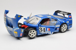 Ferrari F40 Evoluzione #34 Modrý Custom 1987 Bburago 1:18 3032-C1 Kov – obrázek 2 z 8