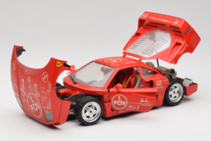 Ferrari F40 Evoluzione FC Nürnberg Special Edition Červený Bburago 1:18 3042-FCN Kov – obrázek 2 z 8
