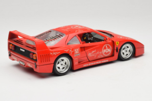 Ferrari F40 Evoluzione FC Nürnberg Special Edition Červený Bburago 1:18 3042-FCN Kov – obrázek 3 z 8