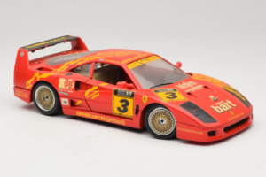 Ferrari F40 #3 F. Kroymans Ferrari Imports Kroymans BBS Wheels Červený 1987 Bburago 1:18 3032-H1 Kov – obrázek 6 z 8