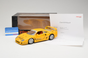 Ferrari F40 Interconti Car HiFi Žlutý Bburago 1:18 3032-I1 Kov – obrázek 8 z 8