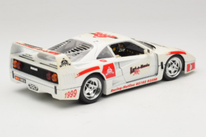 Ferrari F40 Kart-o-Mania Bílý Bburago 1:18 3332-W3 Kov – obrázek 3 z 8