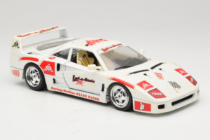 Ferrari F40 Kart-o-Mania Bílý Bburago 1:18 3332-W3 Kov – obrázek 6 z 8