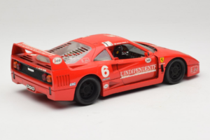 Ferrari F40 #6 V. Colombo L'Indipendente Červený 1987 Bburago 1:18 3032-L1 Kov – obrázek 3 z 8