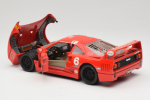 Ferrari F40 #6 V. Colombo L'Indipendente Červený 1987 Bburago 1:18 3032-L1 Kov – obrázek 5 z 8