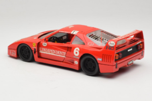 Ferrari F40 #6 V. Colombo L'Indipendente Červený 1987 Bburago 1:18 3032-L1 Kov – obrázek 7 z 8