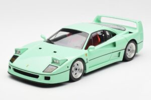 Ferrari F40 Mátová Zelená Kyosho 1:18 08416MG Kov – obrázek 3 z 10