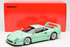 Ferrari F40 Mátová Zelená Kyosho 1:18 08416MG Kov – obrázek 10 z 10