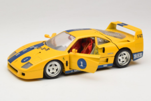 Ferrari F40 #1 Žlutý Bauer Limitovaná Edice 100 ks Bburago 1:18 BSR001 Kov – obrázek 2 z 8