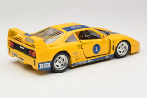 Ferrari F40 #1 Žlutý Bauer Limitovaná Edice 100 ks Bburago 1:18 BSR001 Kov – obrázek 3 z 8