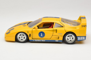 Ferrari F40 #1 Žlutý Bauer Limitovaná Edice 100 ks Bburago 1:18 BSR001 Kov – obrázek 4 z 8
