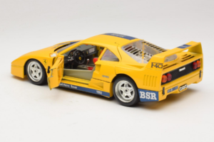 Ferrari F40 #1 Žlutý Bauer Limitovaná Edice 100 ks Bburago 1:18 BSR001 Kov – obrázek 5 z 8