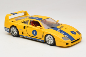 Ferrari F40 #1 Žlutý Bauer Limitovaná Edice 100 ks Bburago 1:18 BSR001 Kov – obrázek 6 z 8