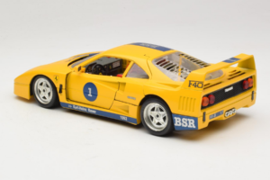 Ferrari F40 #1 Žlutý Bauer Limitovaná Edice 100 ks Bburago 1:18 BSR001 Kov – obrázek 7 z 8